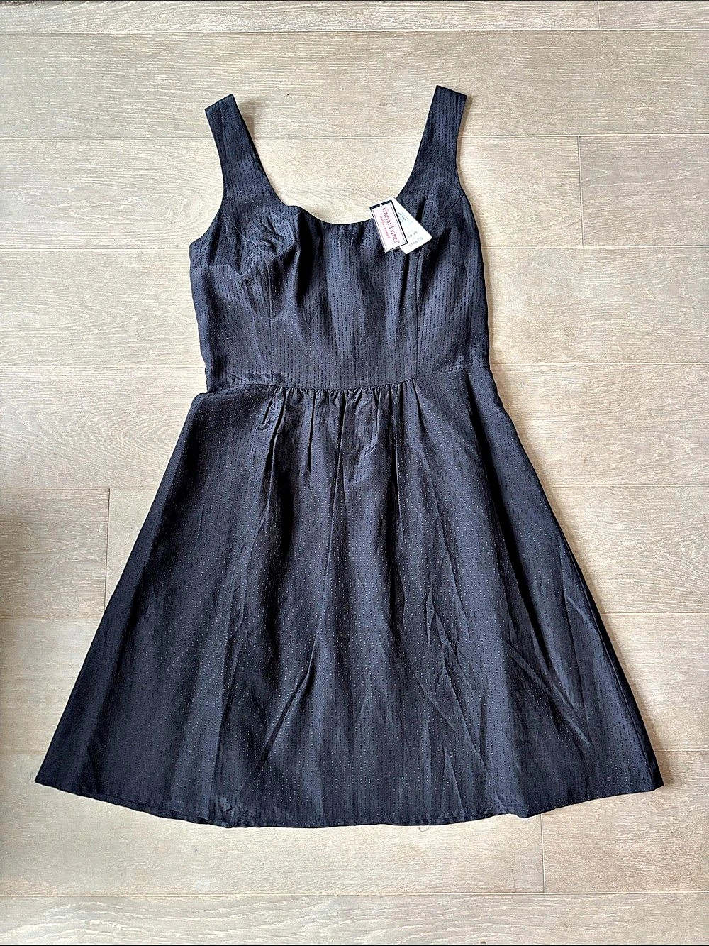 Vineyard Vines Black Silk-Blend Mini Dress Size 0 NWT